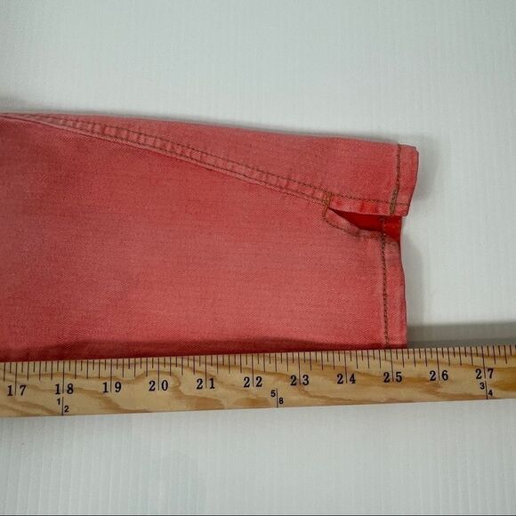 Free People Skinny Jeans Coral Pink Pants 61855-1651 5125 Women’s Size 29 - Picture 9 of 11